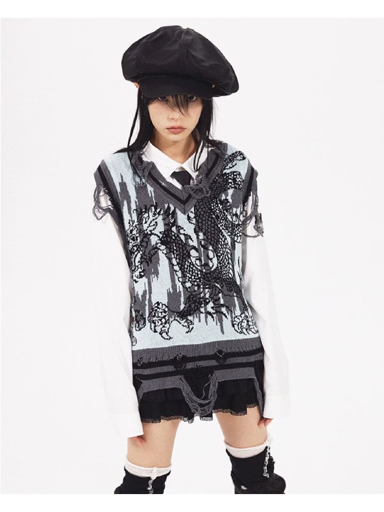 Dragon Knit Vest【s0000005961】