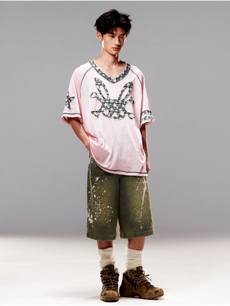 Bunny Skull Loose T-Shirt【s0000008987】