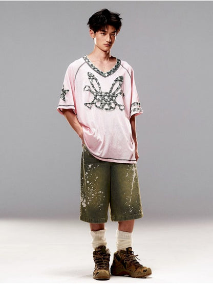 Bunny Skull Loose T-Shirt【s0000008987】