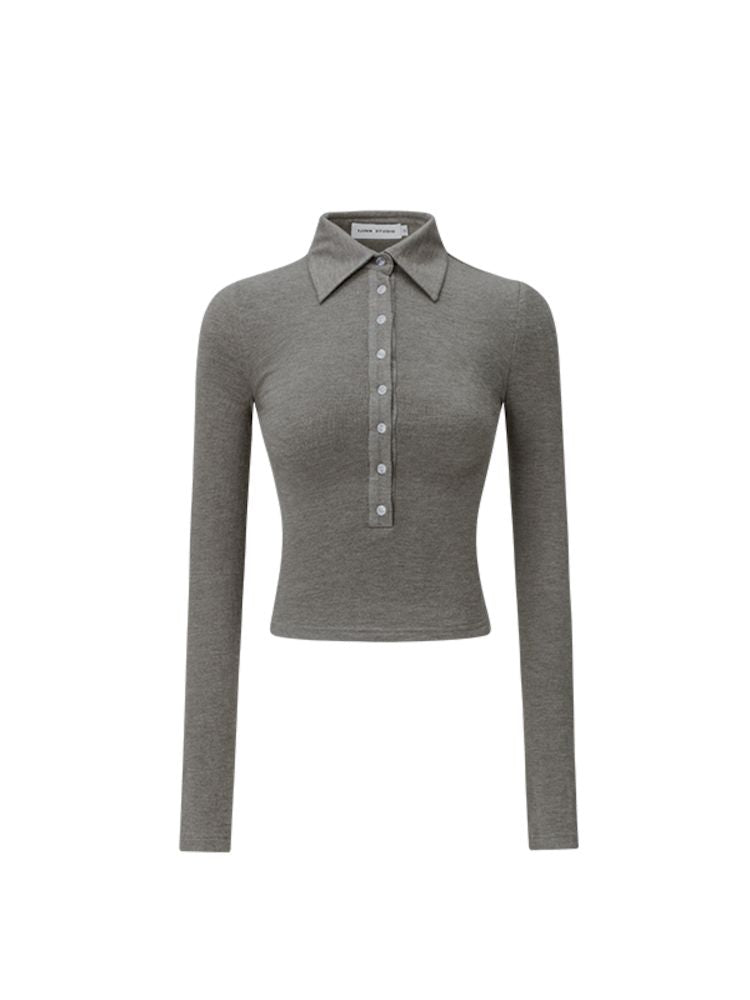 Slim fit polo knit T【s0000006283】