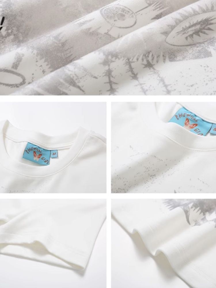 Kitten Printed Short Sleeve T-Shirt【s0000008843】