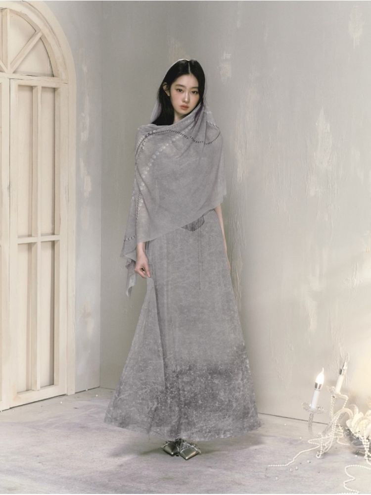 Coolred Feeling Printed Waisted Halter Dress【s0000009594】