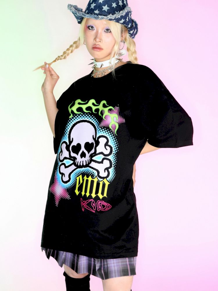 Genderless loose short sleeve t-shirt【s0000007164】