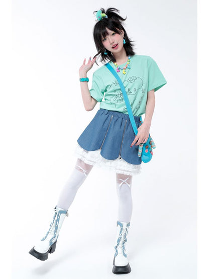 Variety cowboy petal skirt【s0000006573】