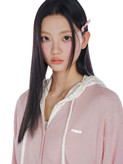 Long soft feeling V-neck knitted cardigan【s0000008606】