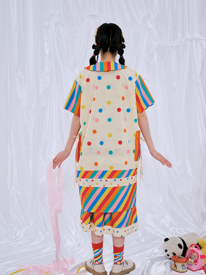 Rainbow Diary Shirt Dress【s0000009100】