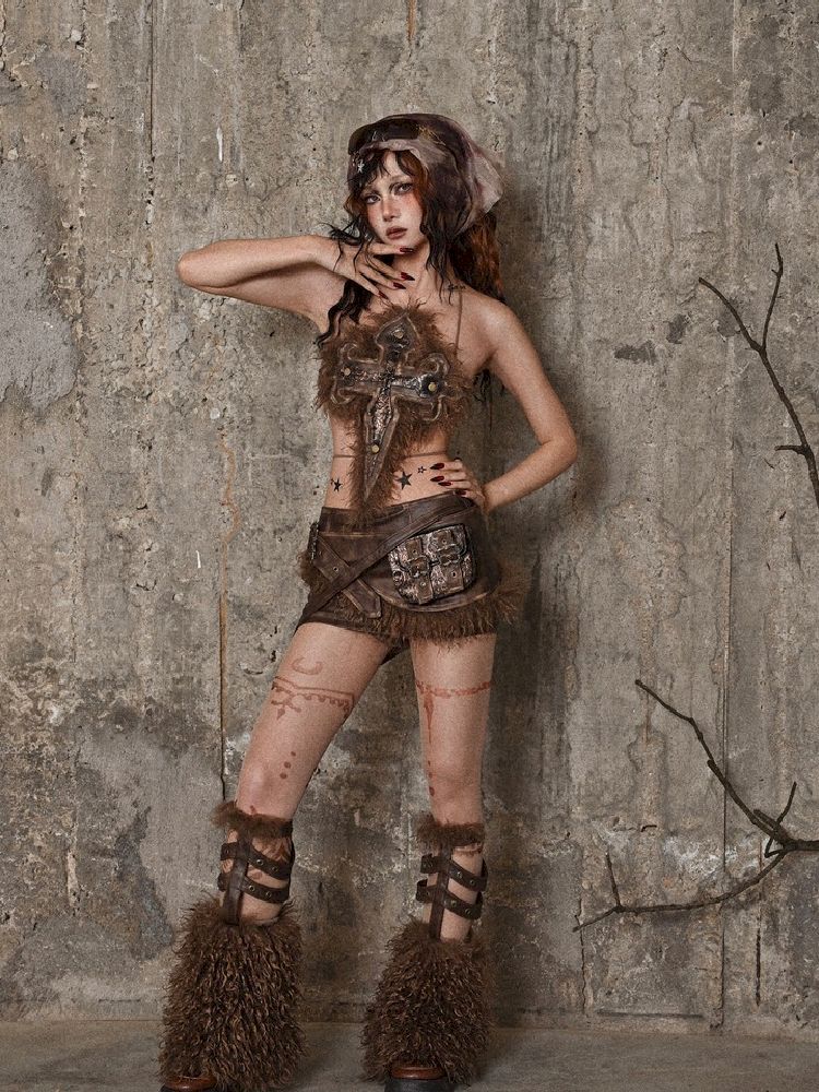 Aged Hanging Neck Camisole Top【s0000005227】