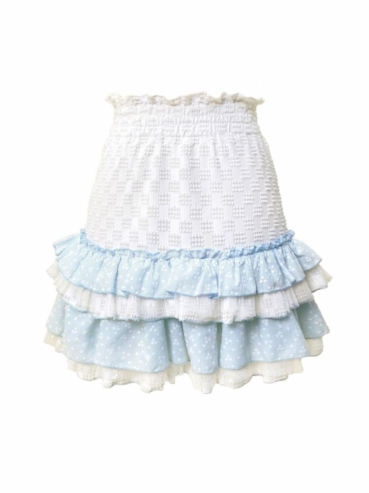 High Waist Ruffle Skirt【s0000007728】