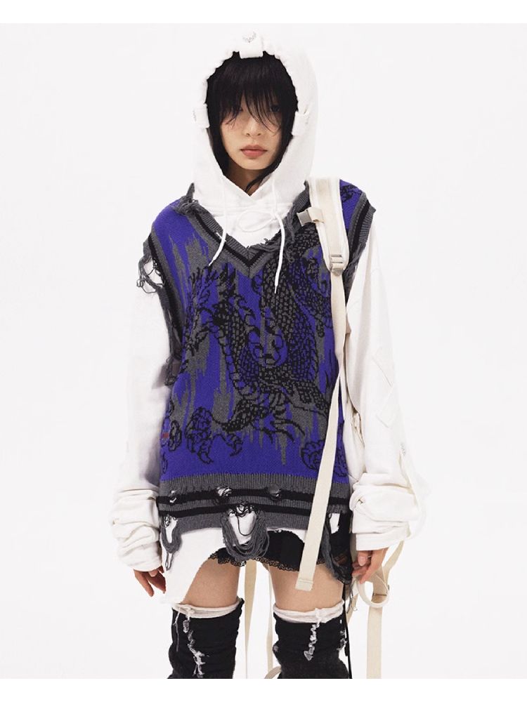 Dragon Knit Vest【s0000005961】