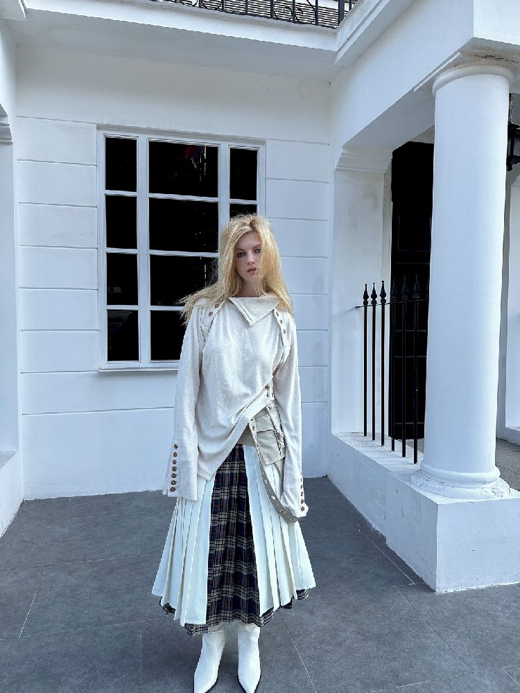 Deconstruction Multi-Way Knit Bottom Shirt【s0000004721】