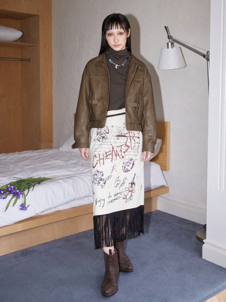 Brown Leather Jacket【s0000010090】