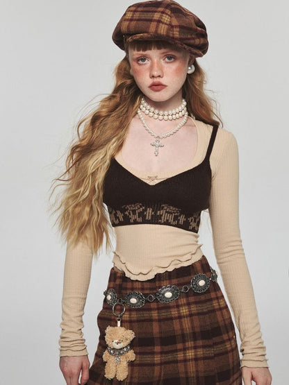 V-neck lingerie camisole【s0000004727】