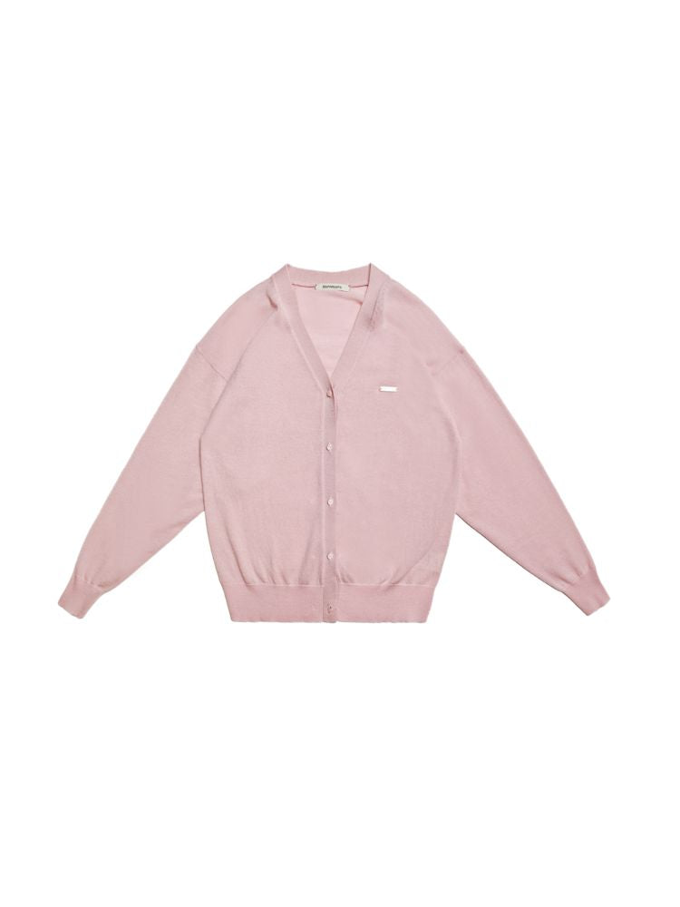 Long soft feeling V-neck knitted cardigan【s0000008606】