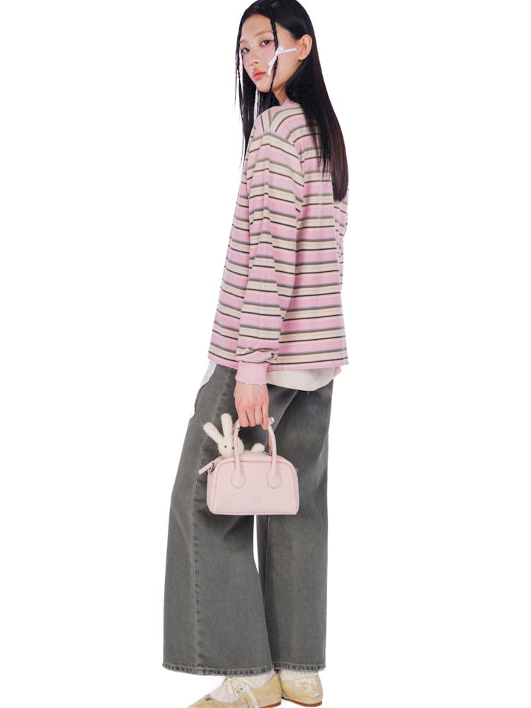 POLO Neck Embroidered Label Long Sleeve T-Shirt【s0000008585】