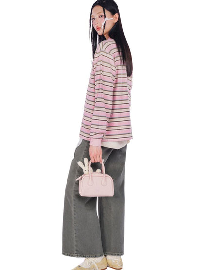 POLO Neck Embroidered Label Long Sleeve T-Shirt【s0000008585】