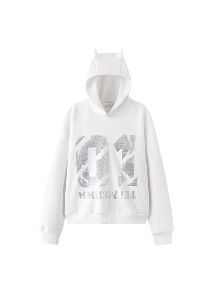 Loose Hooded Sweatshirt【s0000006300】