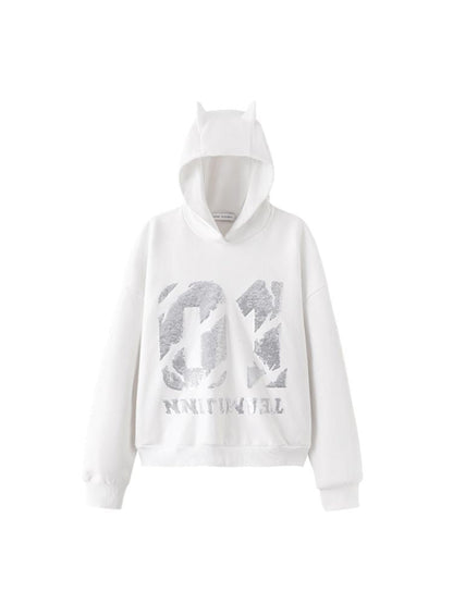 Loose Hooded Sweatshirt【s0000006300】