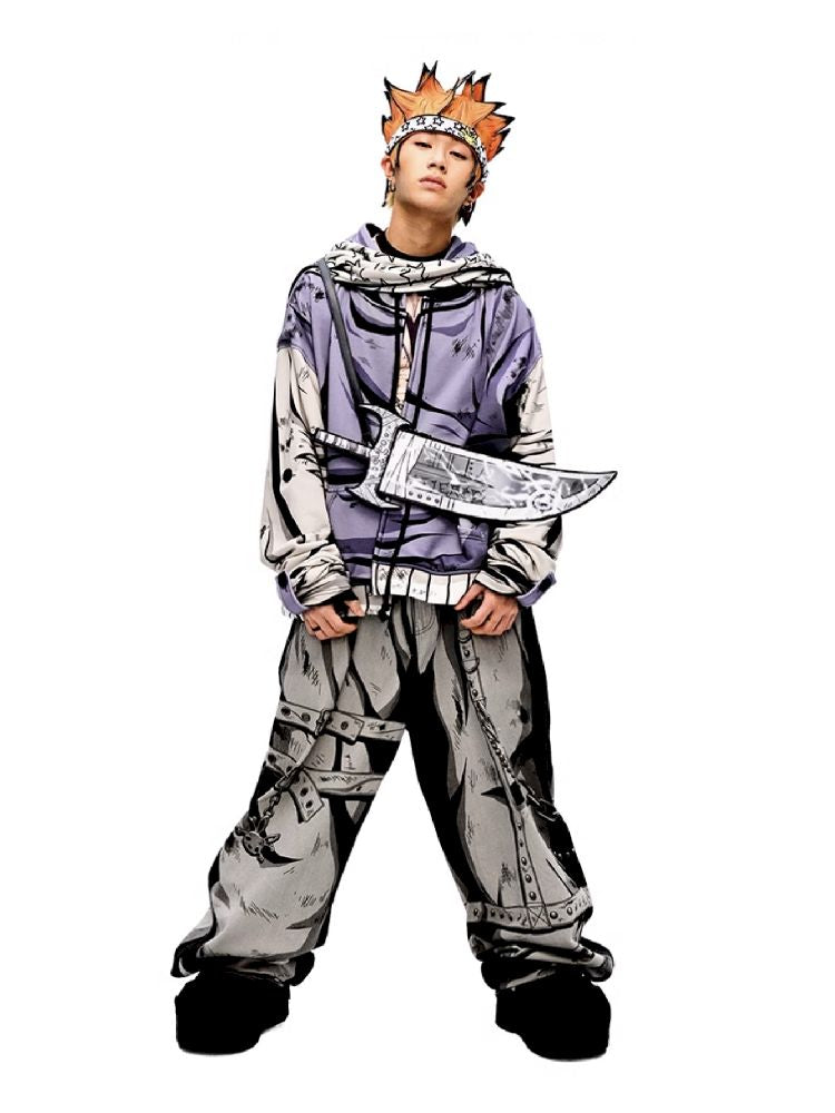 Warrior Print Bottom Top【s0000010228】