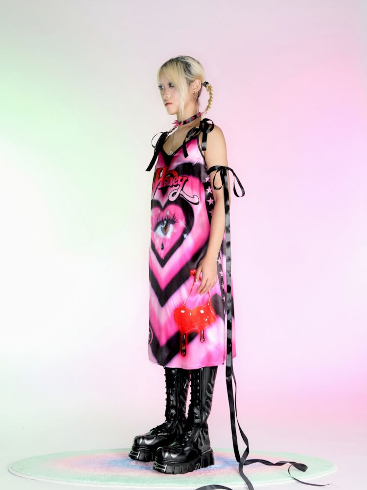 Skinny Silk Camisole Dress【s0000007157】