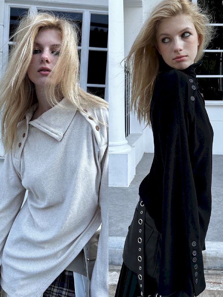 Deconstruction Multi-Way Knit Bottom Shirt【s0000004721】