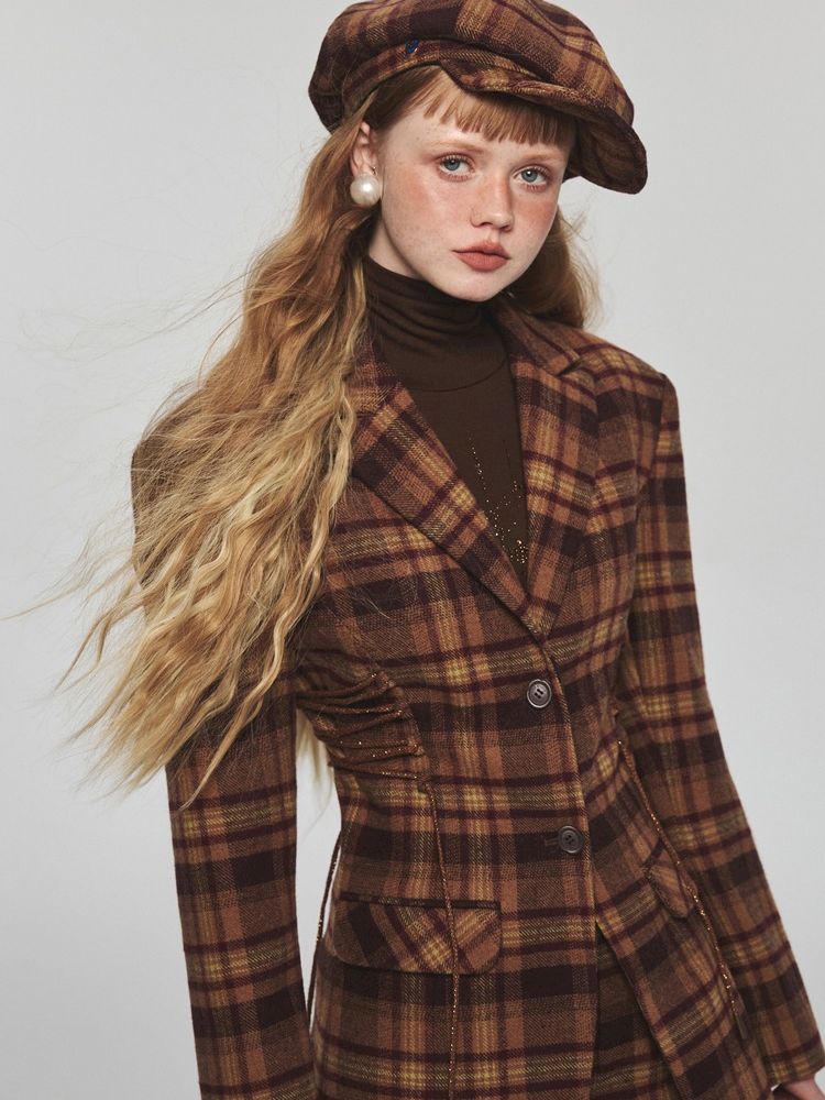 Slim thin waist casual strappy jacket【s0000004724】