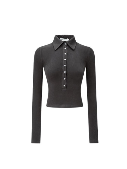 Slim fit polo knit T【s0000006283】