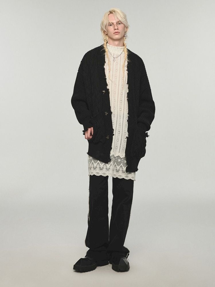 Straight long section ground sweatpants【s0000004738】