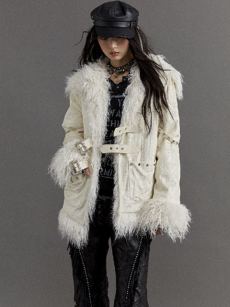 Loose Long Thickened Plush Coat Fur【s0000010321】