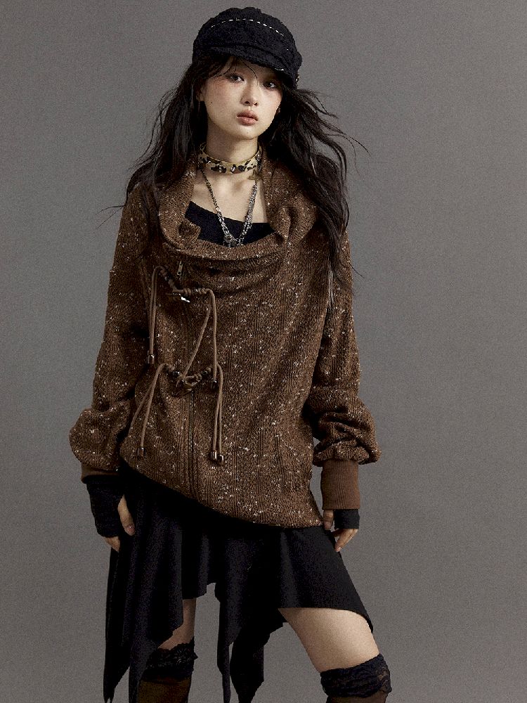 Pile Collar Loose Top