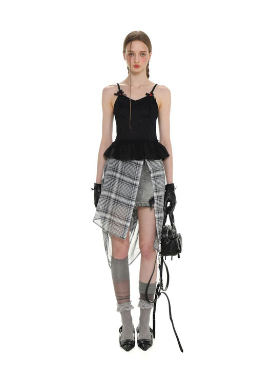 Romantic Crochet Lace Bow Flower Camisole【s0000008665】