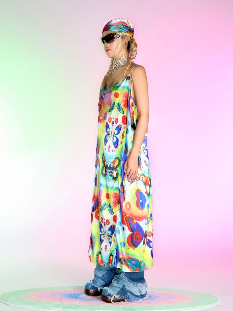 Silk Halter Dress【s0000007150】