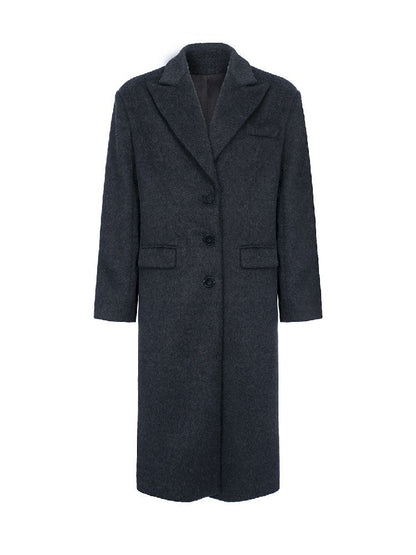 Gun barge collar wool coat【s0000004715】
