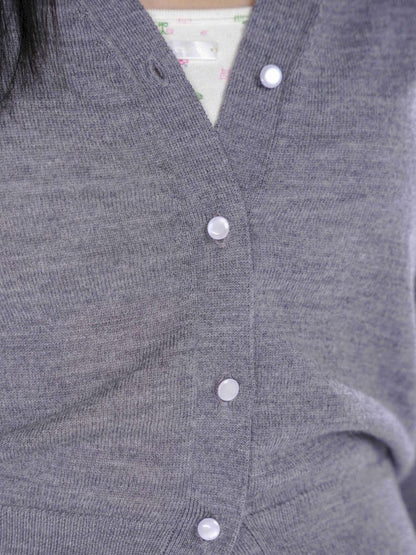 Long soft feeling V-neck knitted cardigan【s0000008606】