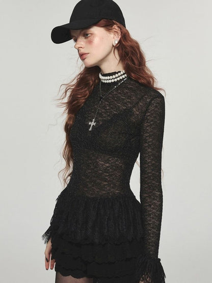 Lace Slim Bottom Top【s0000004725】