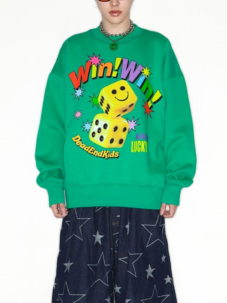 Smiley Dice American Tide Sweatshirt【s0000010264】