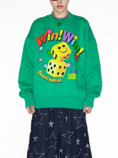 Smiley Dice American Tide Sweatshirt【s0000010264】