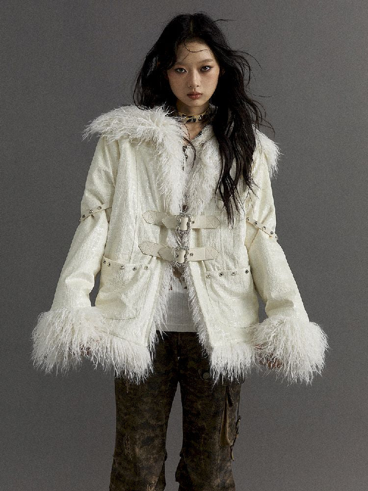 Loose Long Thickened Plush Coat Fur【s0000010321】