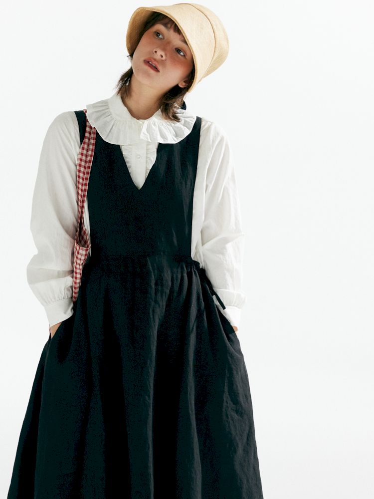 Large Hem Adjustable Vest Dress【s0000007637】