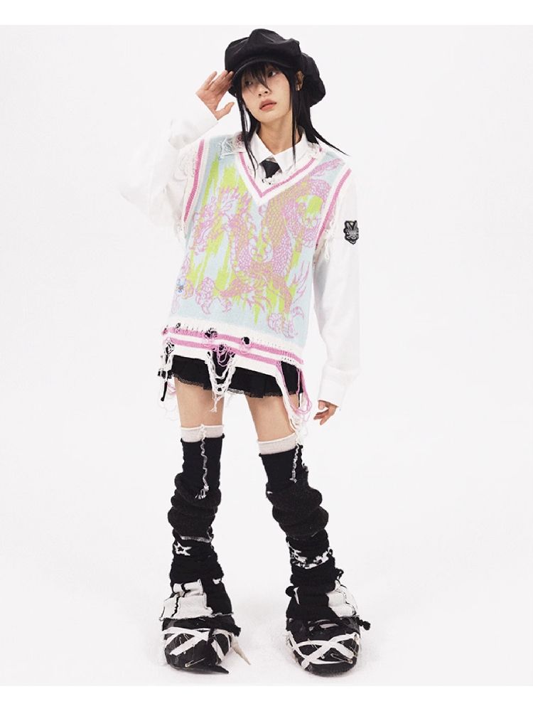 Dragon Knit Vest【s0000005961】