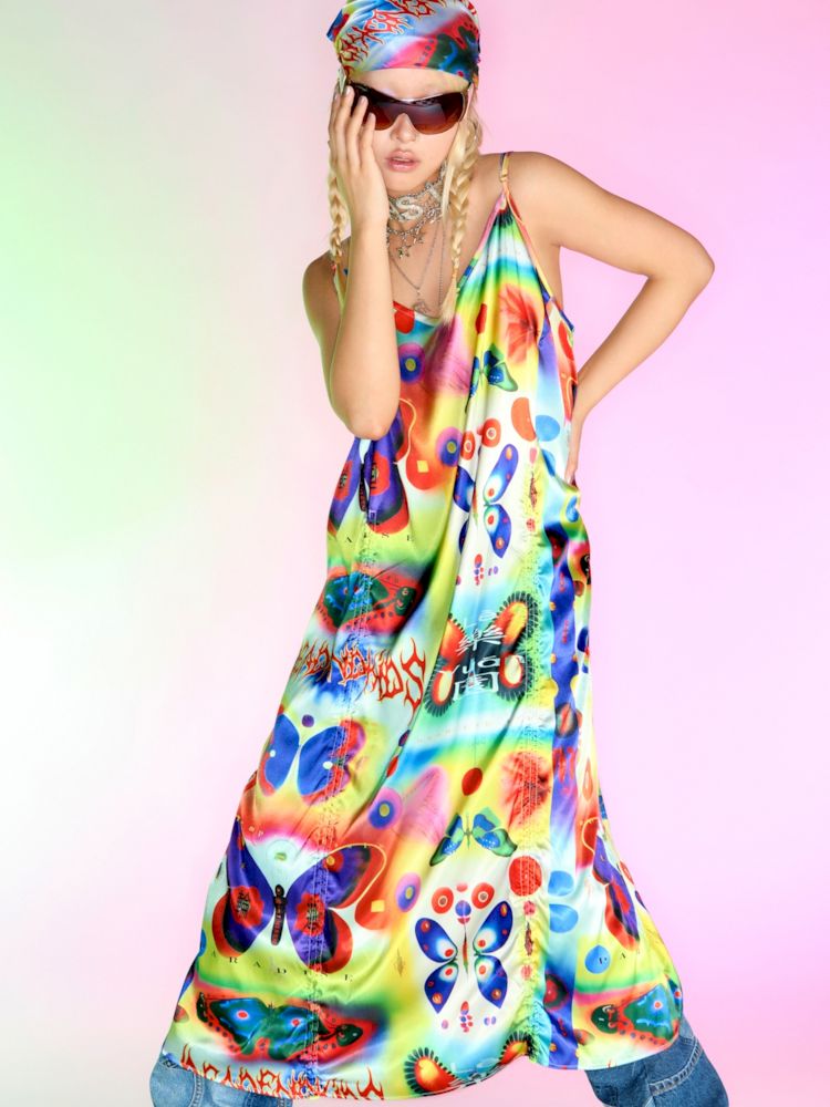 Silk Halter Dress【s0000007150】