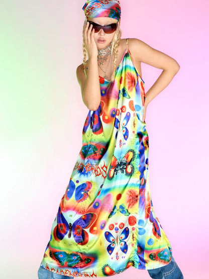 Silk Halter Dress【s0000007150】