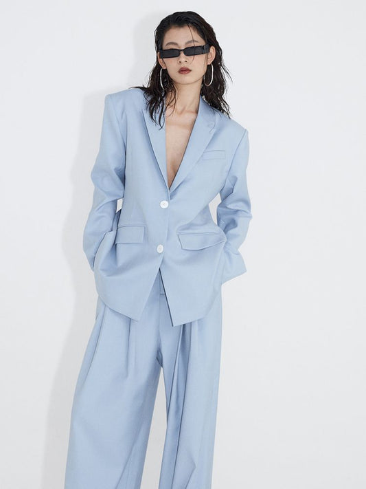 Intellectual Baby Blue Suit【s0000007344】