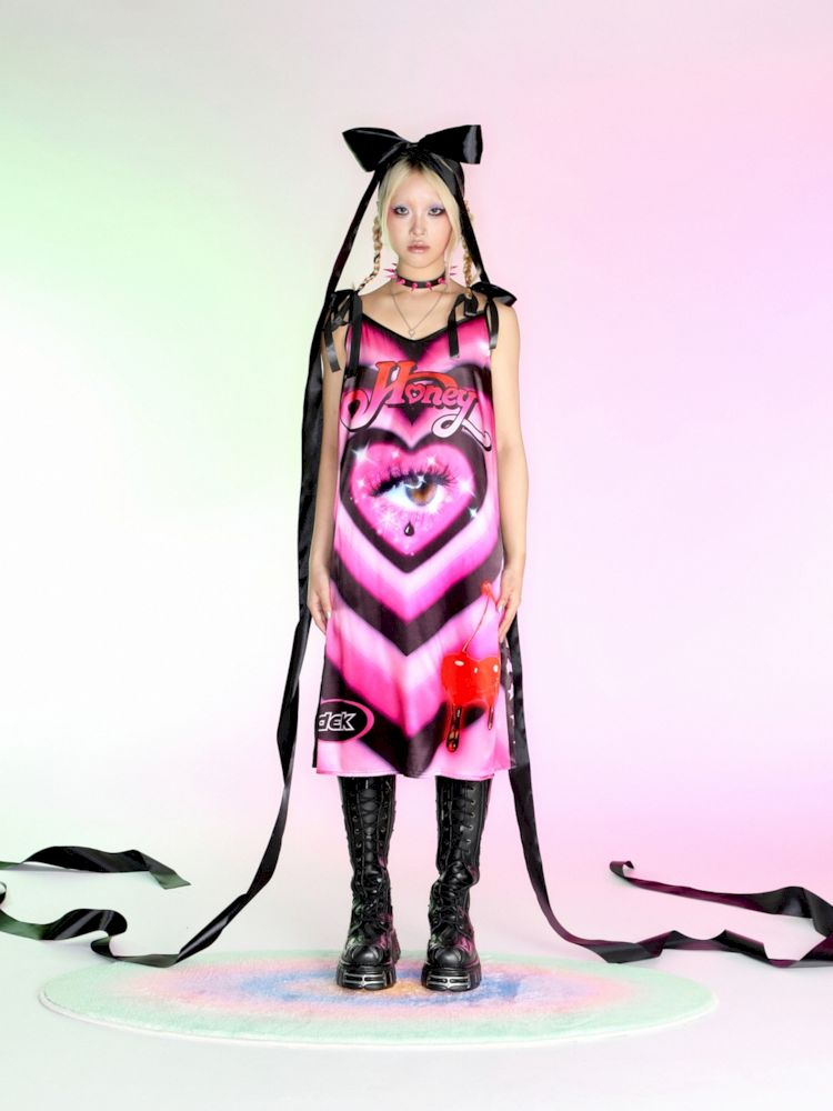 Skinny Silk Camisole Dress【s0000007157】