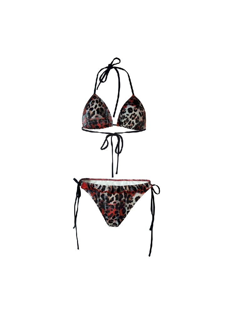 Leopard Punk Hottie Pure Lust Lily Summer Bikini Swimsuit Set【s0000009391】