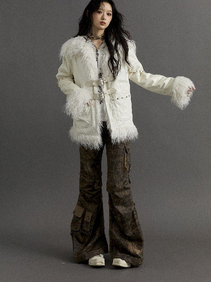 Loose Long Thickened Plush Coat Fur【s0000010321】