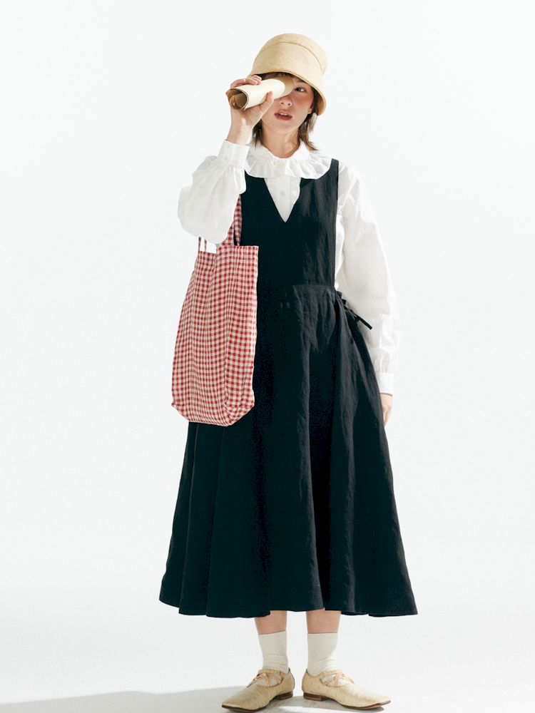 Large Hem Adjustable Vest Dress【s0000007637】