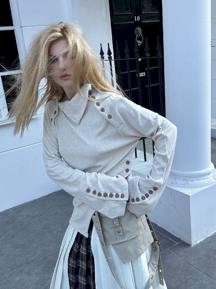 Deconstruction Multi-Way Knit Bottom Shirt【s0000004721】