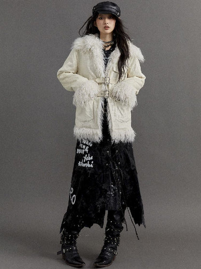 Loose Long Thickened Plush Coat Fur【s0000010321】