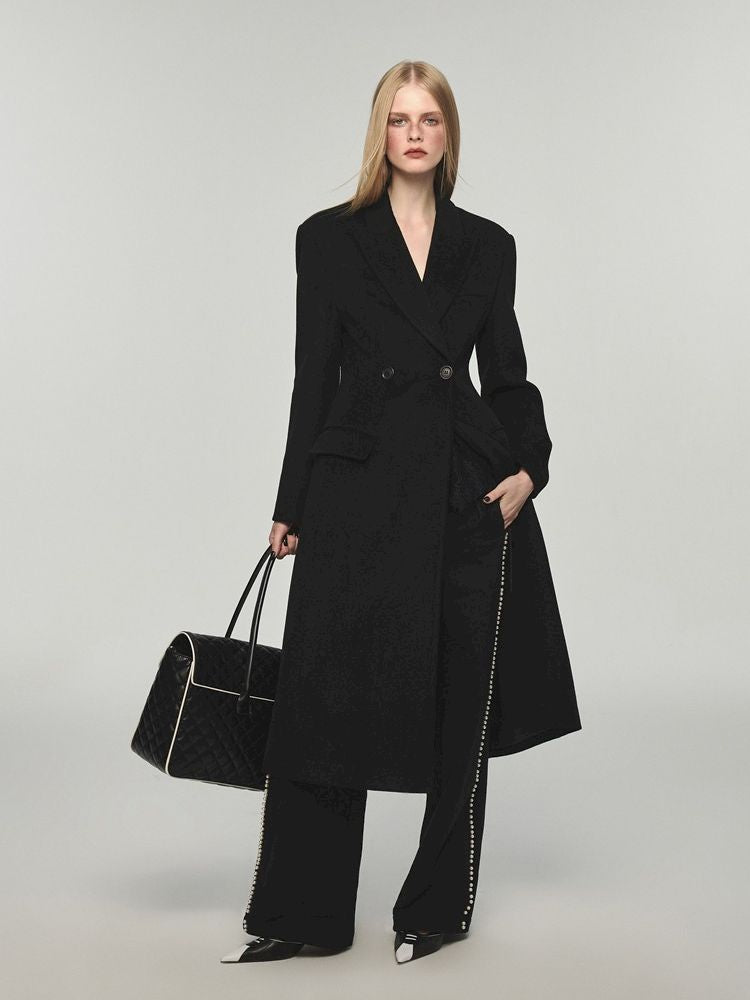 Straight long section ground sweatpants【s0000004738】