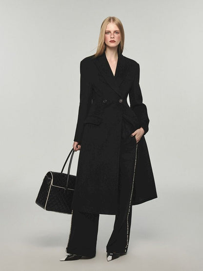 Straight long section ground sweatpants【s0000004738】